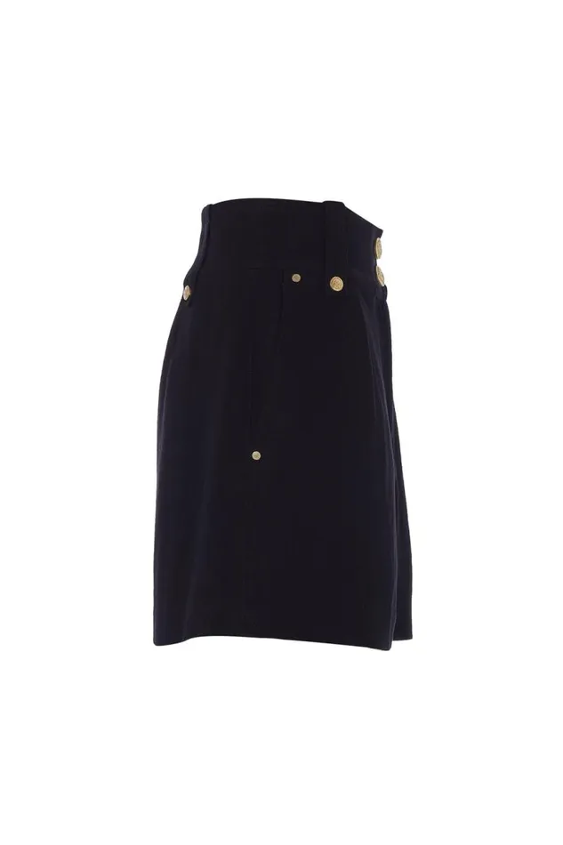 Women In Stock Tailoring Holland Cooper Tailored Short Black Linen