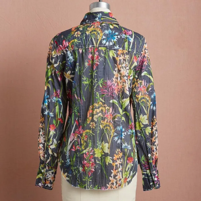 Women Island Florals Shirt Petite Washed Indigo Sundance Catalog Petite Styles Women Island Florals Shirt Petite Washed Indigo Sundance Catalog Petite Styles