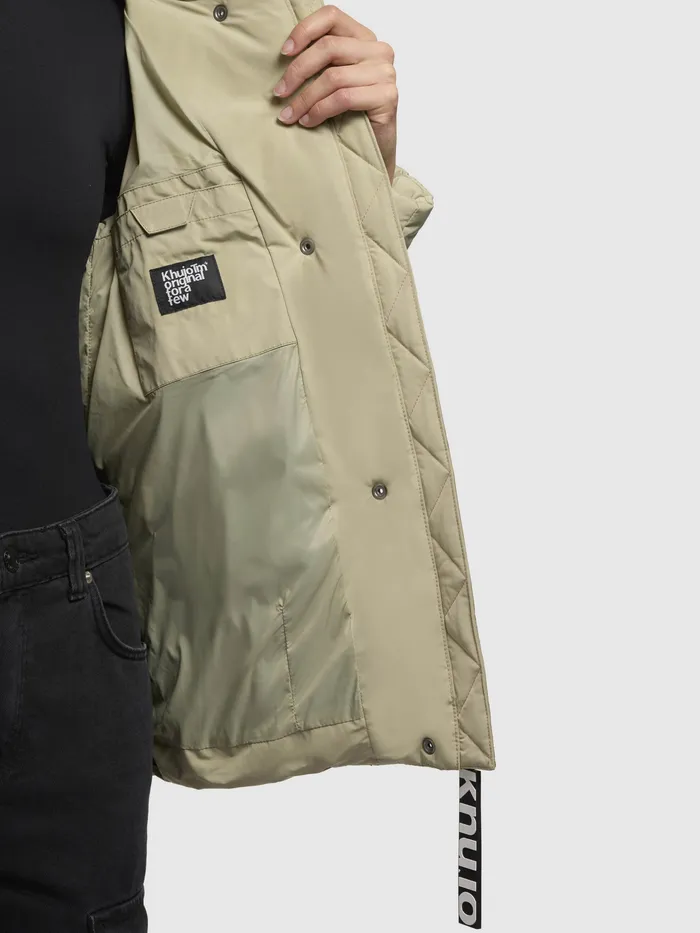 Women Jacke Jacke CAMEA Oliv Oliv Puffer Jackets KHUJO