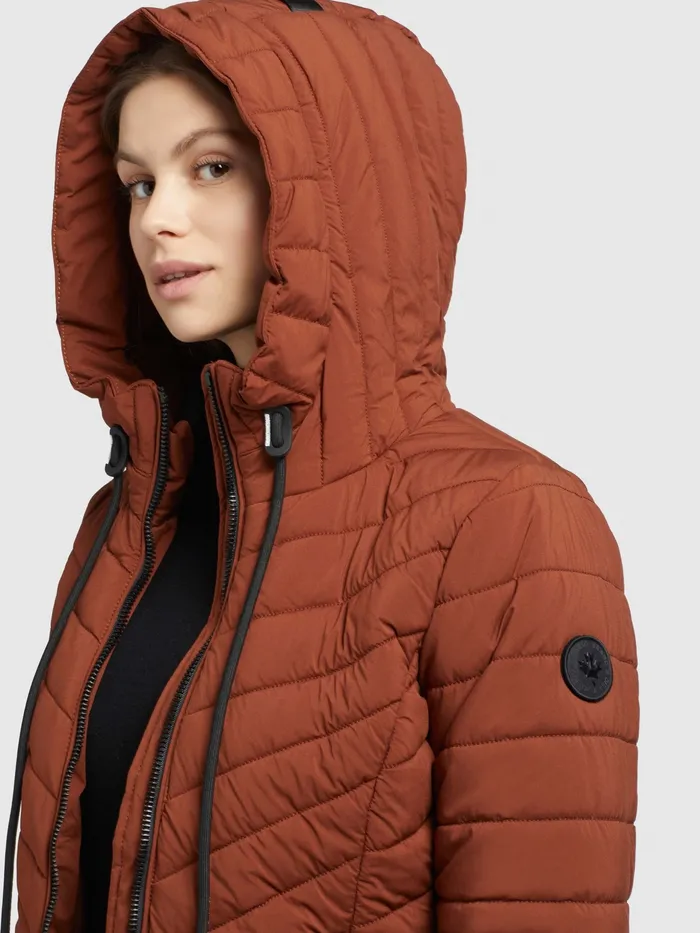 Women Jacke PATT2 LIGHT Rotbraun Quilted Jackets KHUJO