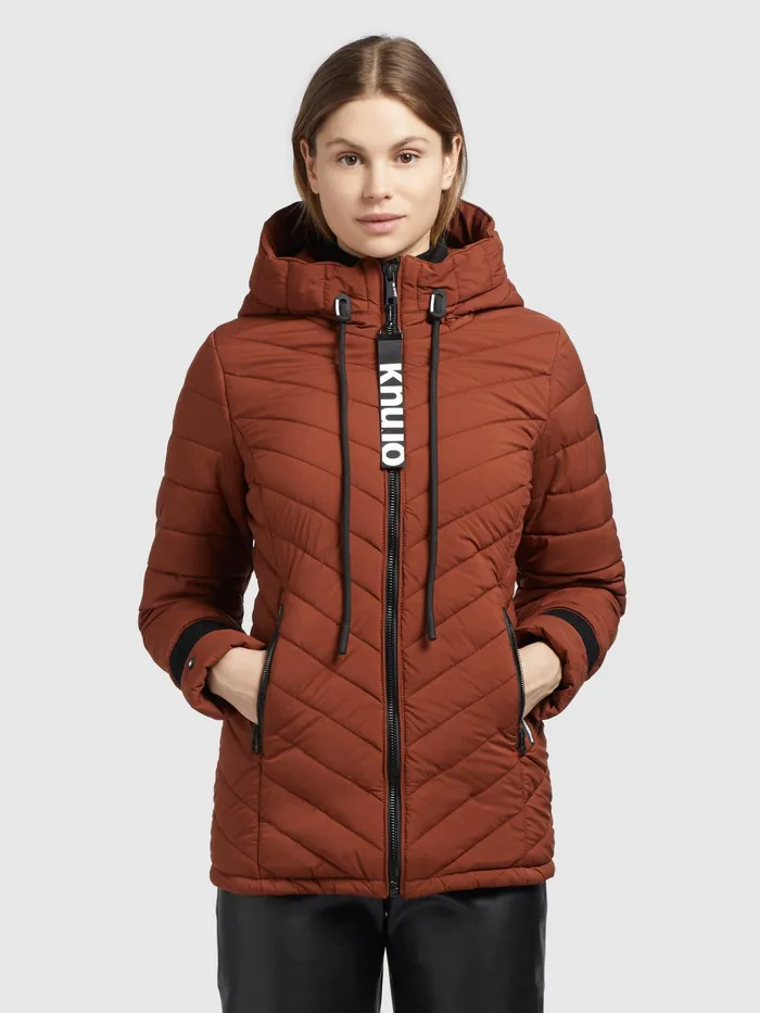 Women Jacke PATT2 LIGHT Rotbraun Quilted Jackets KHUJO