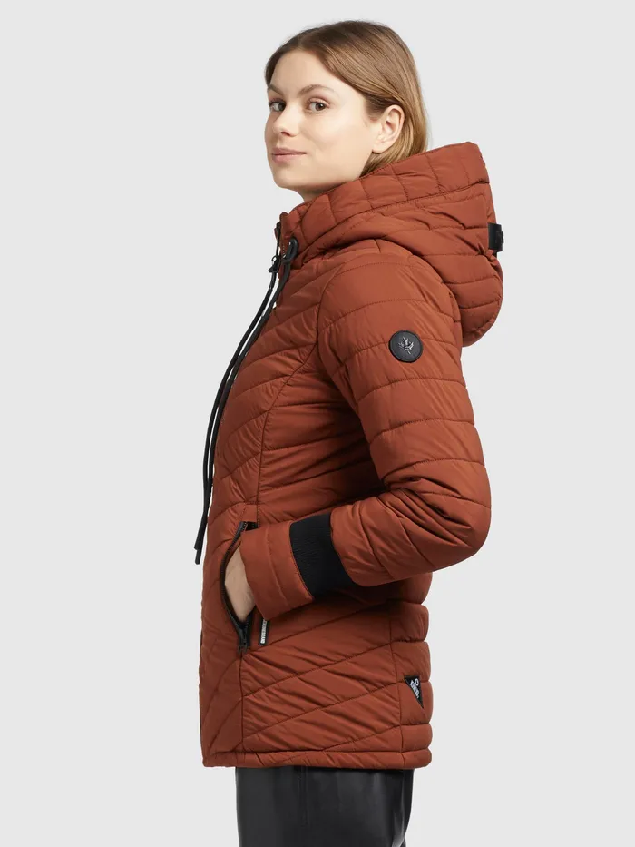 Women Jacke PATT2 LIGHT Rotbraun Quilted Jackets KHUJO