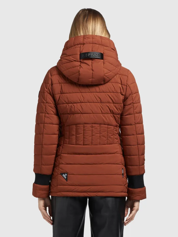 Women Jacke PATT2 LIGHT Rotbraun Quilted Jackets KHUJO