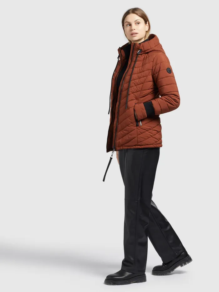 Women Jacke PATT2 LIGHT Rotbraun Quilted Jackets KHUJO