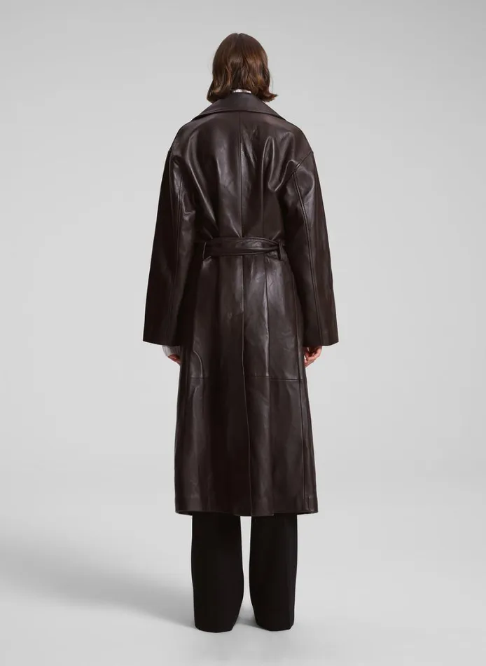 Women Jackets and Coats ALC Jax Leather Coat Ganache