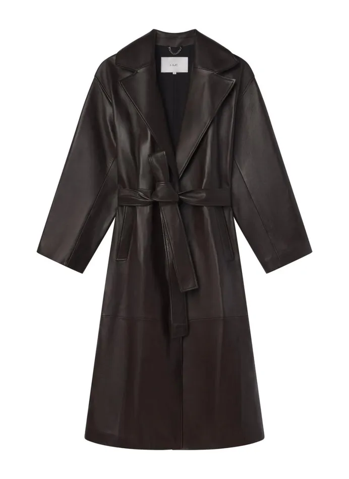 Women Jackets and Coats ALC Jax Leather Coat Ganache