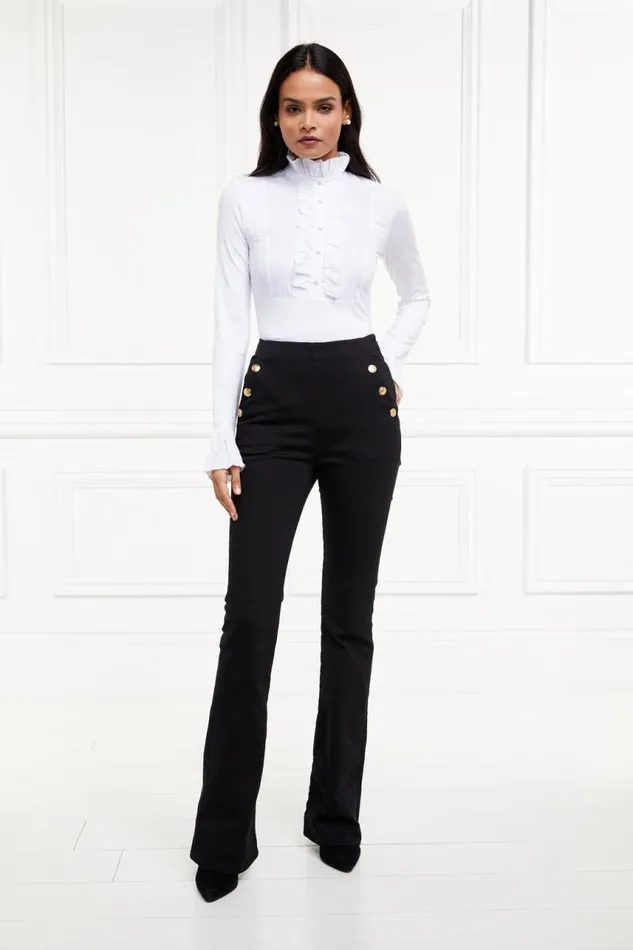 Women Jeans Holland Cooper Amoria Flared Jean Black