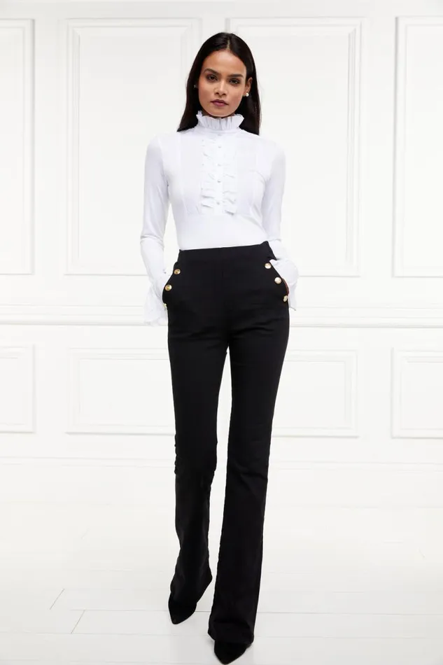Women Jeans Holland Cooper Amoria Flared Jean Black