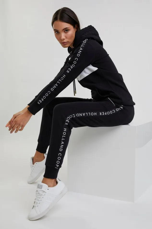 Women Joggers Holland Cooper Deluxe Jogger Black