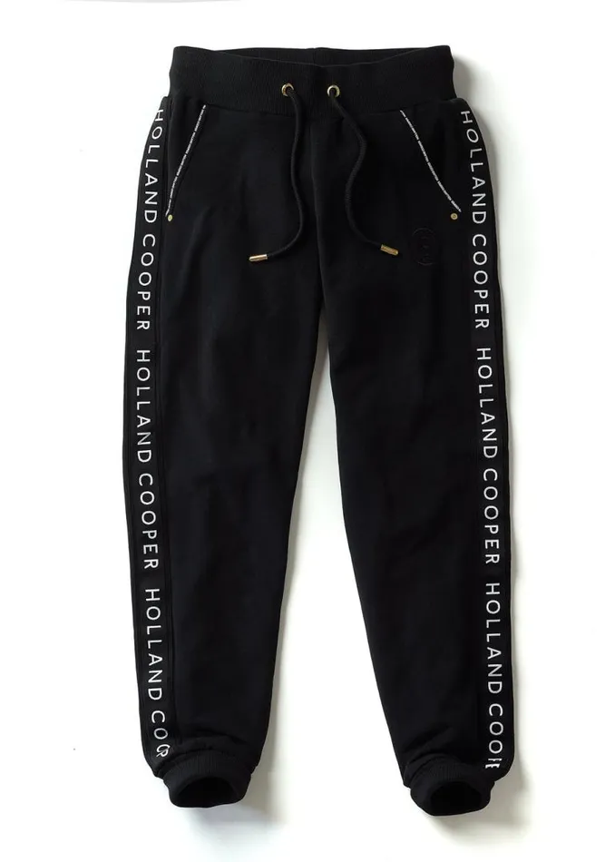 Women Joggers Holland Cooper Deluxe Jogger Black Women Joggers Holland Cooper Deluxe Jogger Black