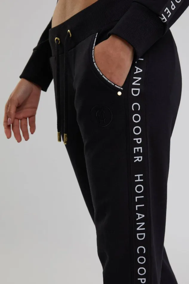 Women Joggers Holland Cooper Deluxe Jogger Black Women Joggers Holland Cooper Deluxe Jogger Black