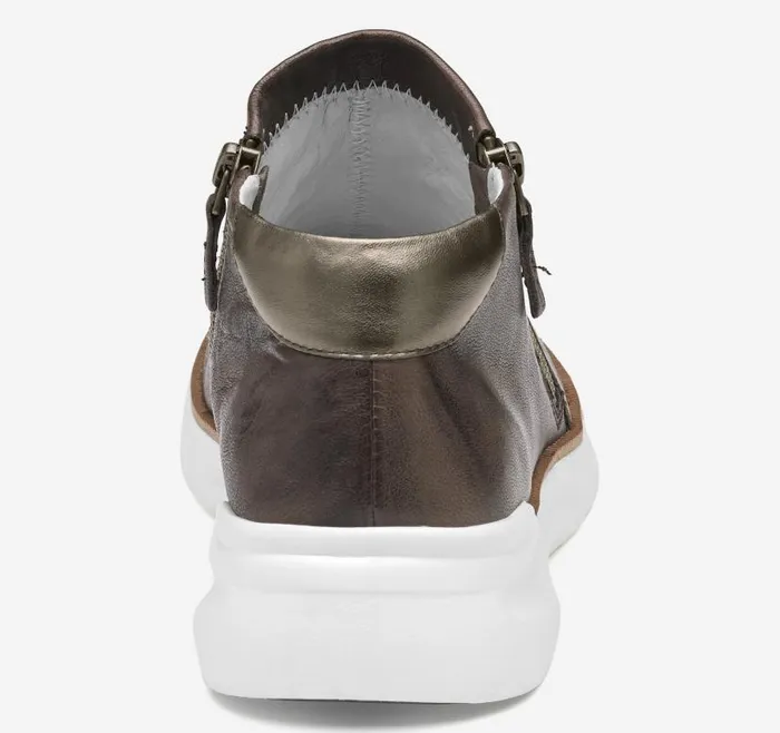 Women Johnston and Murphy Boots and Booties Emery Zip Bootie Dark Taupe Washed Italian Sheepskin Women Johnston and Murphy Boots and Booties Emery Zip Bootie Dark Taupe Washed Italian Sheepskin