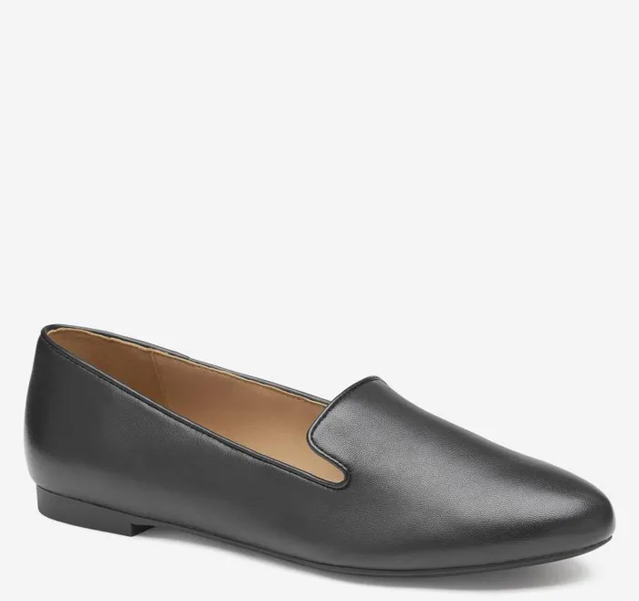 Women Johnston and Murphy Mules and Loafers Delanie Loafer Black Glove Leather Women Johnston and Murphy Mules and Loafers Delanie Loafer Black Glove Leather