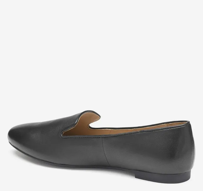 Women Johnston and Murphy Mules and Loafers Delanie Loafer Black Glove Leather