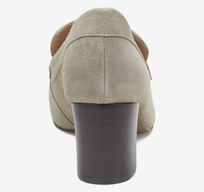 Women Johnston and Murphy Mules and Loafers Eleanor Chain Loafer Taupe Suede Women Johnston and Murphy Mules and Loafers Eleanor Chain Loafer Taupe Suede