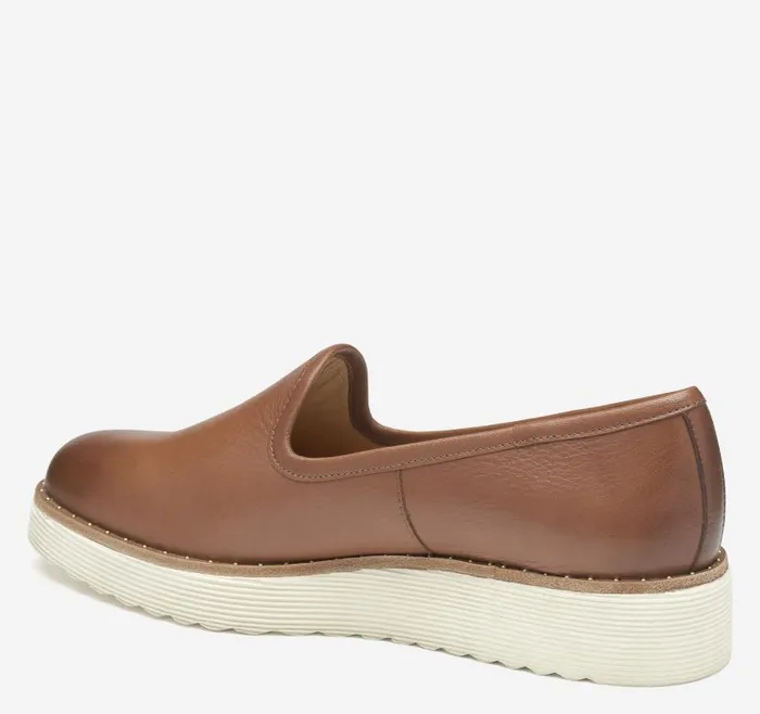 Women Johnston and Murphy Mules and Loafers Mitzi Venetian Cognac Calfskin Women Johnston and Murphy Mules and Loafers Mitzi Venetian Cognac Calfskin