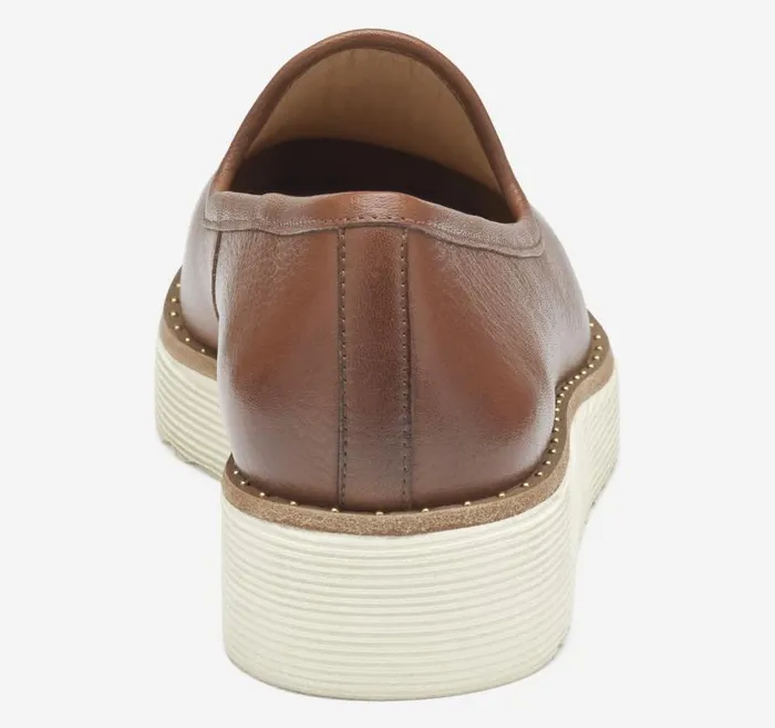 Women Johnston and Murphy Mules and Loafers Mitzi Venetian Cognac Calfskin Women Johnston and Murphy Mules and Loafers Mitzi Venetian Cognac Calfskin