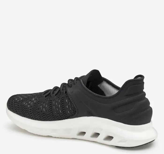 Women Johnston and Murphy Sneakers Activate Knit UThroat Black Knitnylon