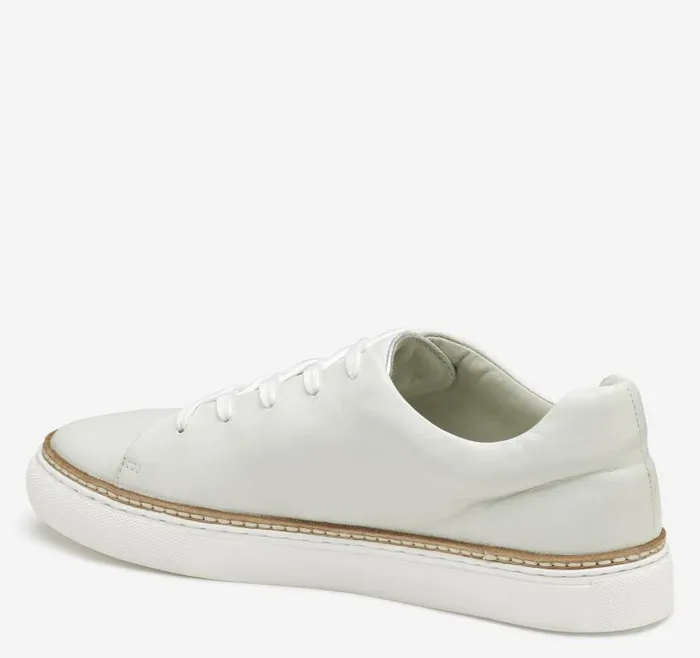 Women Johnston and Murphy Sneakers Callie LacetoToe White Glove Leather