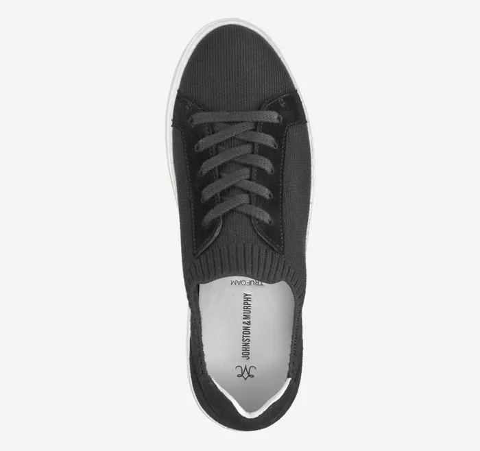 Women Johnston and Murphy Sneakers Cammie Knit LaceUp Black Knit Women Johnston and Murphy Sneakers Cammie Knit LaceUp Black Knit