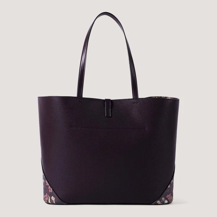 Women Jolene Large Tote Bag Metallic Floral Print Fiorelli Tote Bags