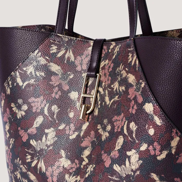 Women Jolene Large Tote Bag Metallic Floral Print Fiorelli Tote Bags
