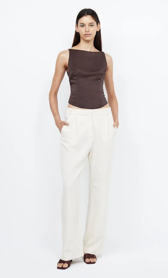 Women JONES BOATNECK TOP 8211 COCOA Bec Bridge Sleeveless
