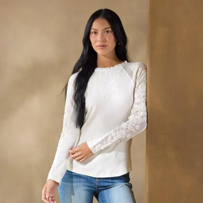 Women Josephine Embroidered Top Petite White Sundance Catalog Petite Styles