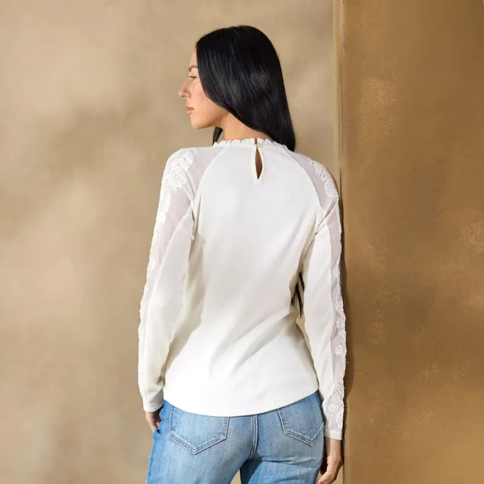 Women Josephine Embroidered Top Petite White Sundance Catalog Petite Styles