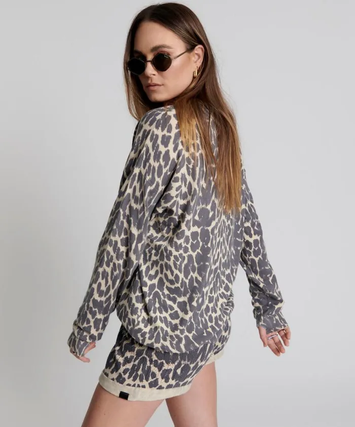 Women JUNGLE ANIMAL SWEATER One Teaspoon Hoodies And Sweats Women JUNGLE ANIMAL SWEATER One Teaspoon Hoodies And Sweats