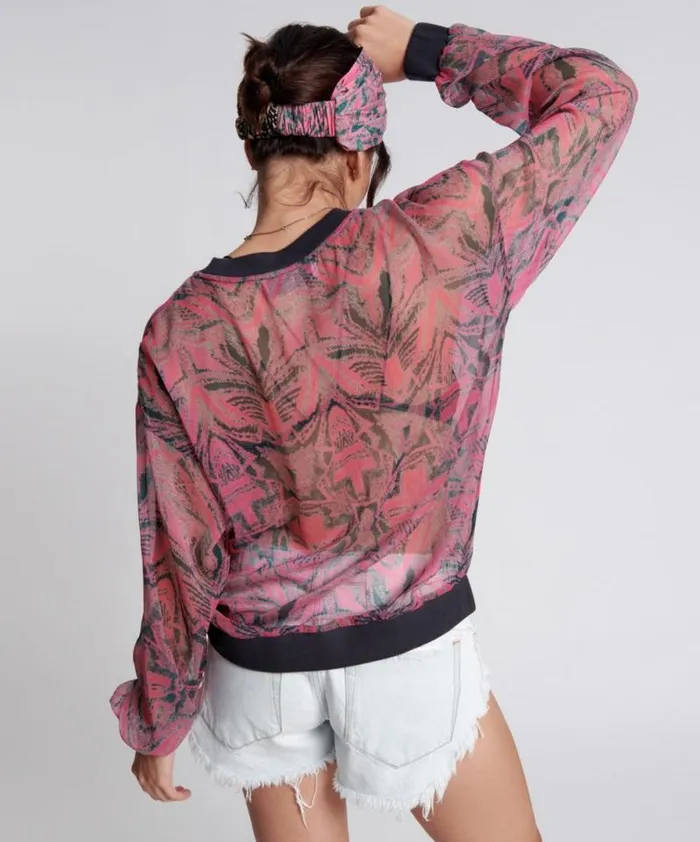 Women KALEIDOSCOPE CREW LONG SLEEVE TOP One Teaspoon Tops