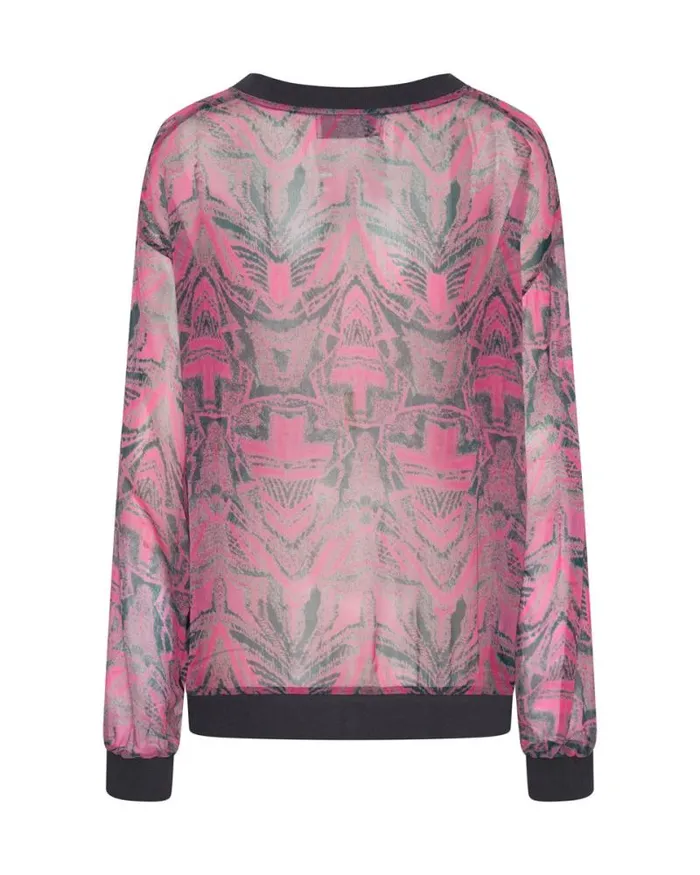 Women KALEIDOSCOPE CREW LONG SLEEVE TOP One Teaspoon Tops
