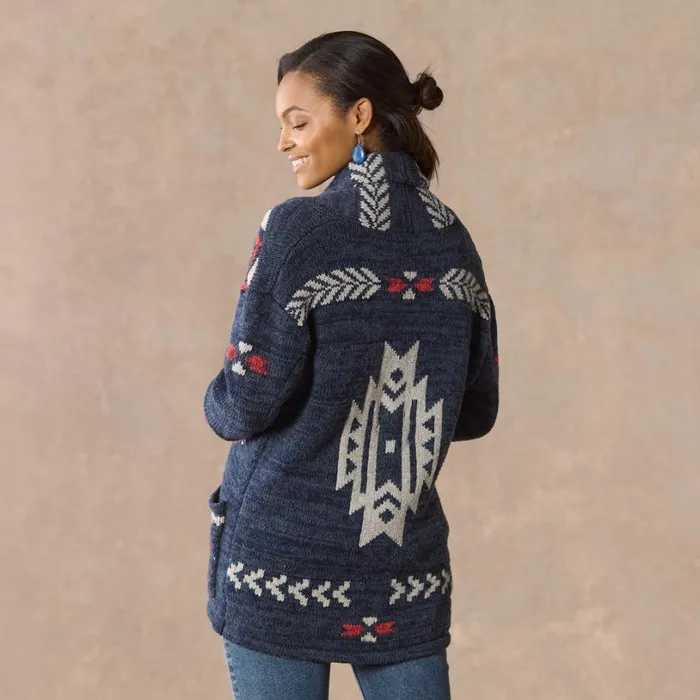 Women Katia Heritage Cardigan Petite Indigo Sundance Catalog Sweaters Women Katia Heritage Cardigan Petite Indigo Sundance Catalog Sweaters