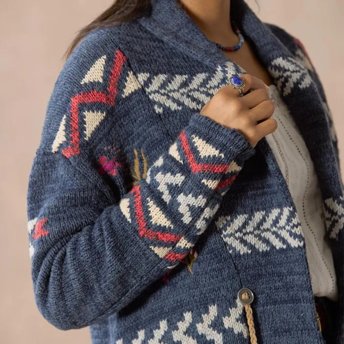 Women Katia Heritage Cardigan Petite Indigo Sundance Catalog Sweaters Women Katia Heritage Cardigan Petite Indigo Sundance Catalog Sweaters