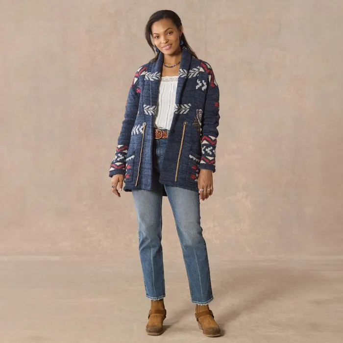 Women Katia Heritage Cardigan Petite Indigo Sundance Catalog Sweaters Women Katia Heritage Cardigan Petite Indigo Sundance Catalog Sweaters