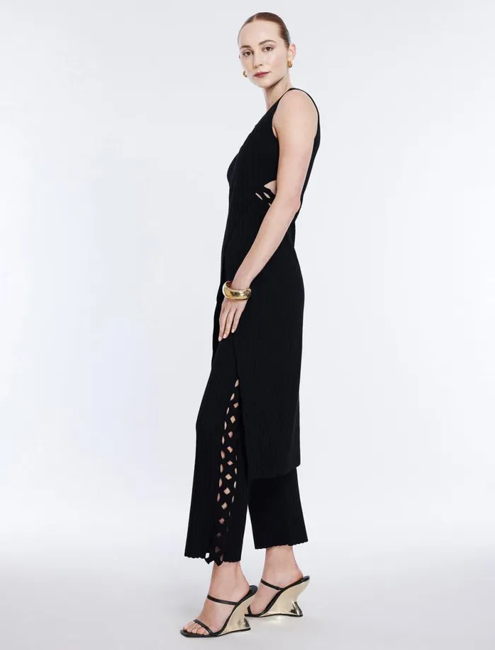 Women Knit Cutout Pant Black BCBG Bottoms Women Knit Cutout Pant Black BCBG Bottoms