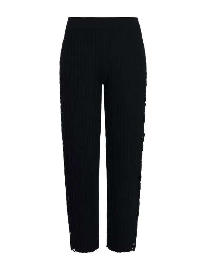 Women Knit Cutout Pant Black BCBG Bottoms Women Knit Cutout Pant Black BCBG Bottoms