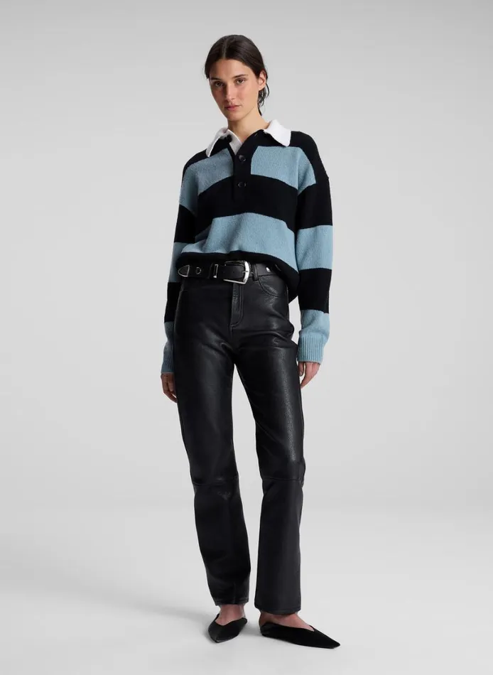 Women Knitwear ALC Mason Wool Cashmere Sweater Zenith Blueblack