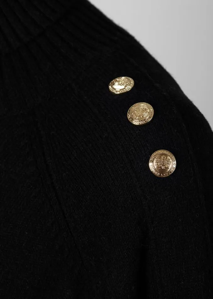 Women Knitwear Holland Cooper Kingsbury Cape Knit Black Women Knitwear Holland Cooper Kingsbury Cape Knit Black