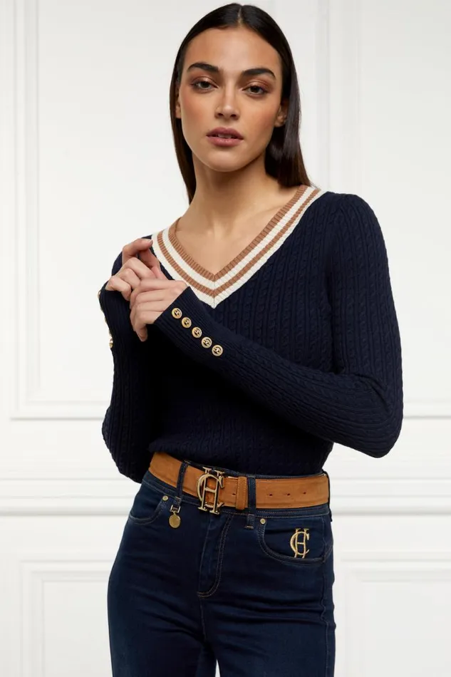Women Knitwear Holland Cooper Zoe Knit Ink Navy