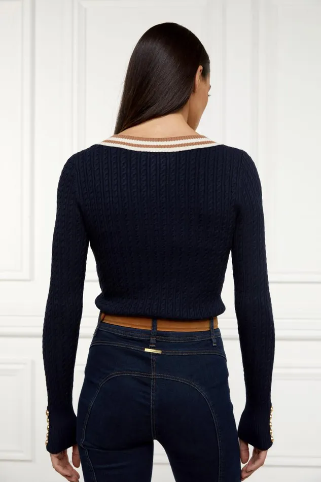 Women Knitwear Holland Cooper Zoe Knit Ink Navy