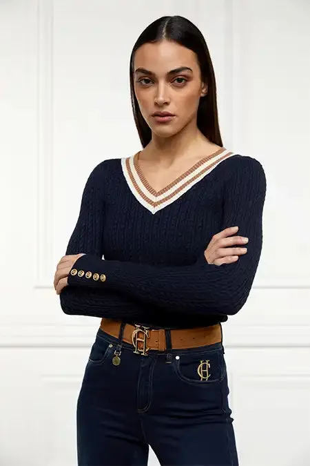 Women Knitwear Holland Cooper Zoe Knit Ink Navy