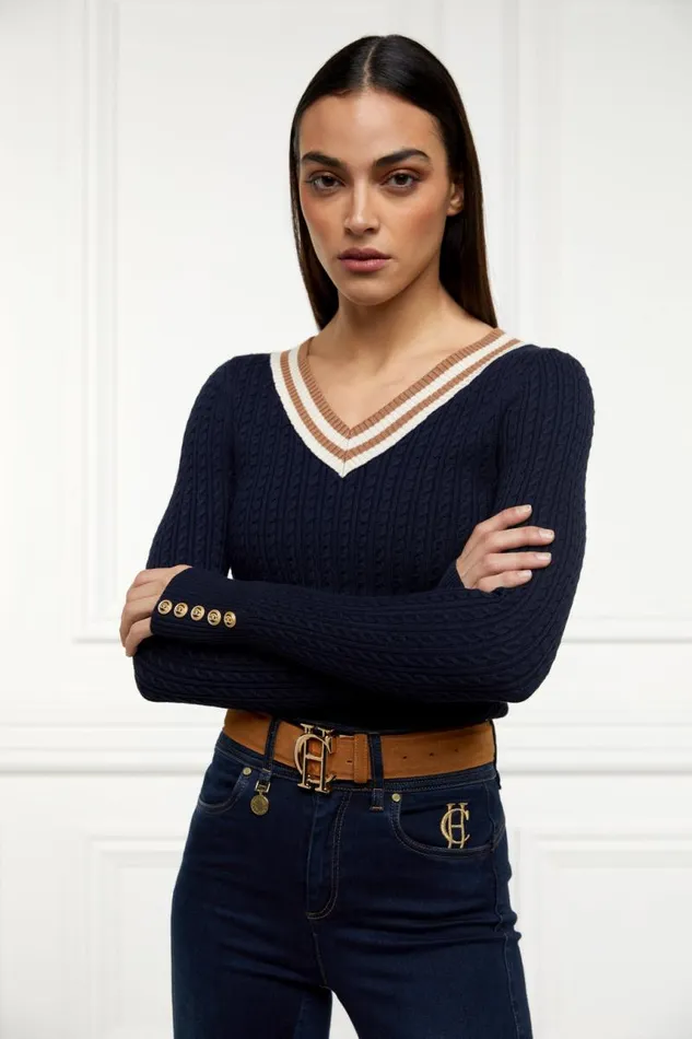 Women Knitwear Holland Cooper Zoe Knit Ink Navy
