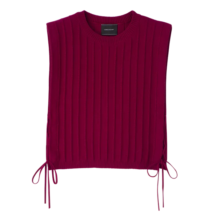 Women KnitwearTops and Blouses Longchamp Top Beetroot