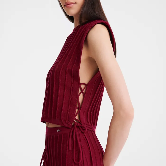 Women KnitwearTops and Blouses Longchamp Top Beetroot Women KnitwearTops and Blouses Longchamp Top Beetroot