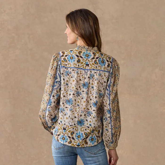 Women Laka Blooms Top Petite Meringue Sundance Catalog Petite Styles