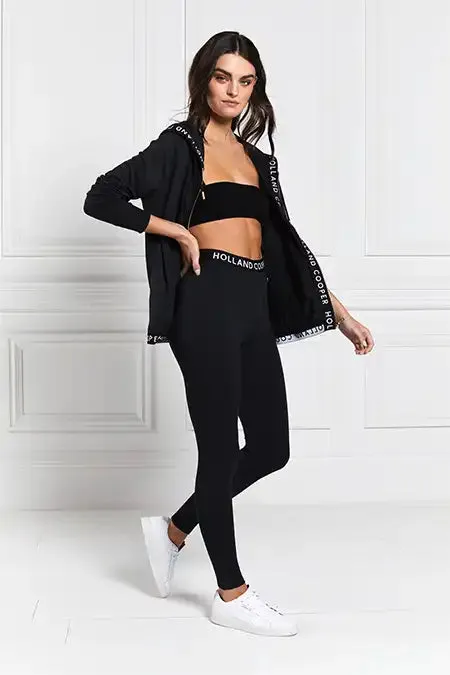 Women Leggings Holland Cooper Lounge Legging Black