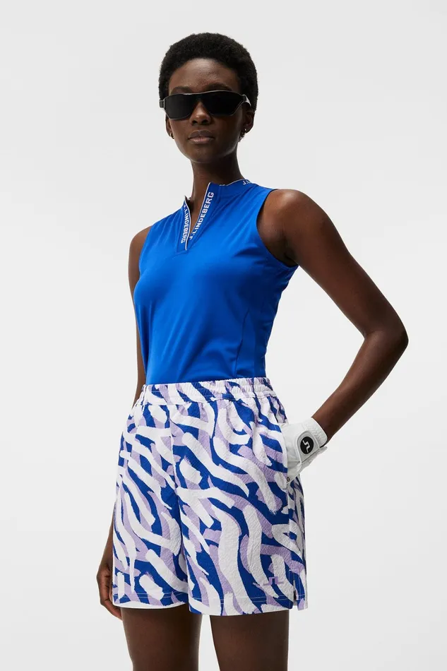 Women Leya Sleeveless Top Surf The Web JLindeberg Polo Shirts