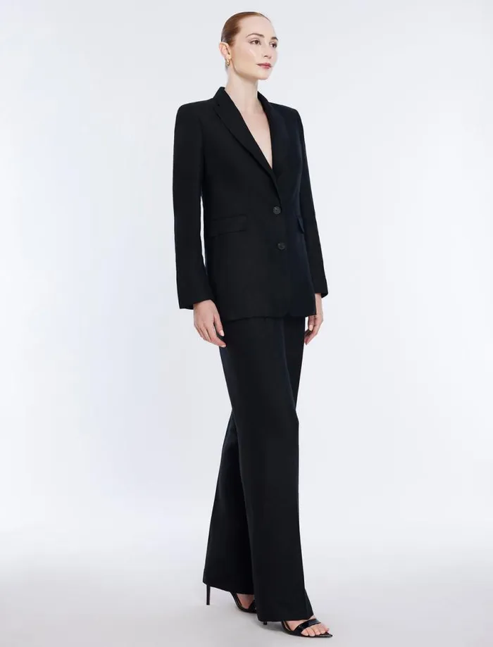 Women Linen Blazer Black BCBG Jackets and Blazers Women Linen Blazer Black BCBG Jackets and Blazers