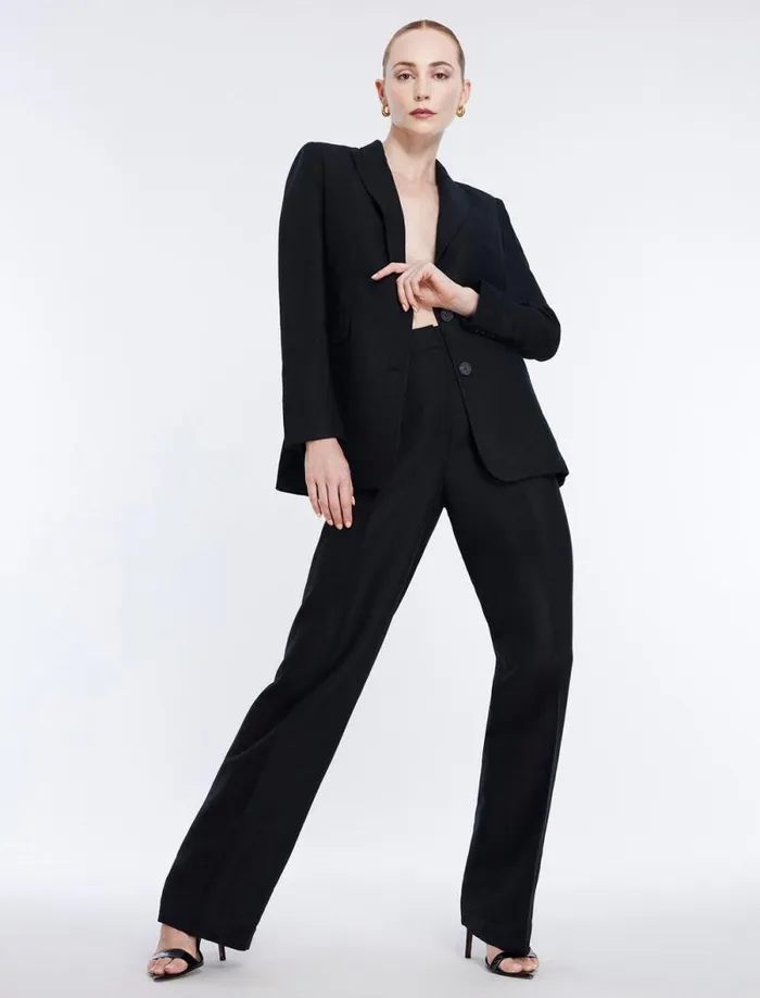 Women Linen Blazer Black BCBG Jackets and Blazers Women Linen Blazer Black BCBG Jackets and Blazers